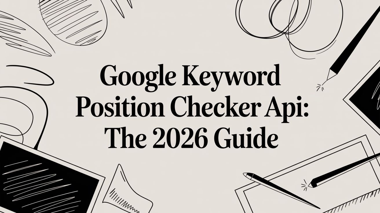 Google Keyword Position Checker API: The 2026 Guide