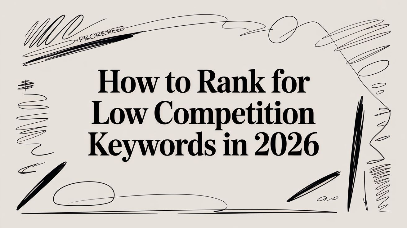 How to Rank for Low Competition Keywords in 2026